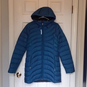REEBOK LONG PUFFER HOODED JACKET